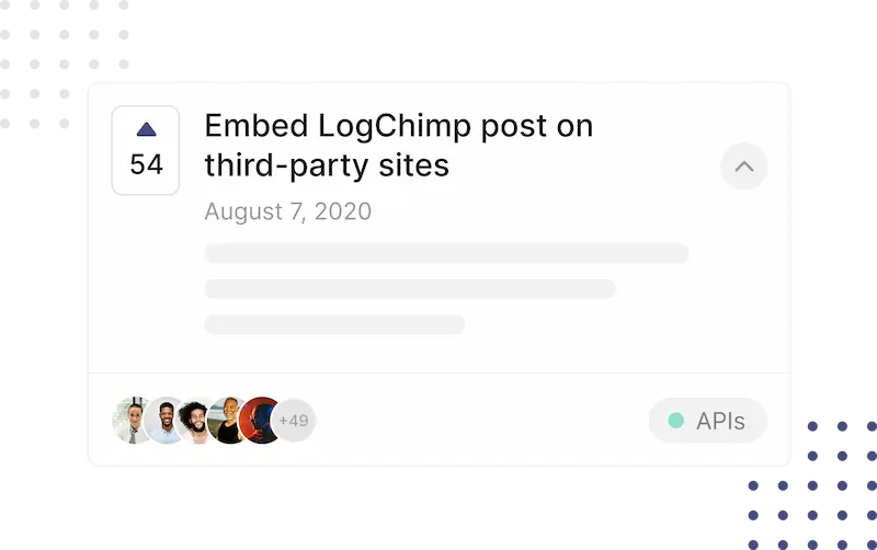 LogChimp post card
